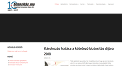 Desktop Screenshot of biztositas.ma
